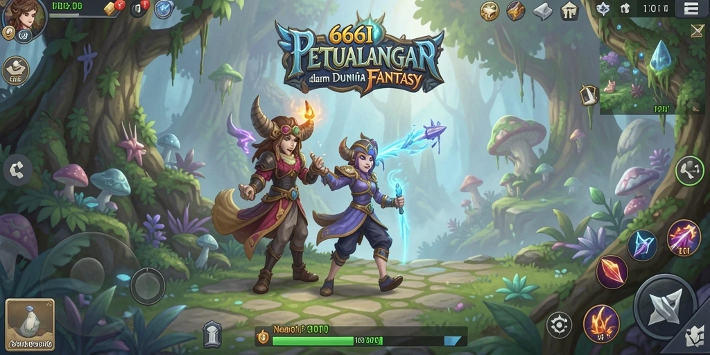 Screenshot gameplay yang menunjukkan aksi pertempuran seru di 666I.