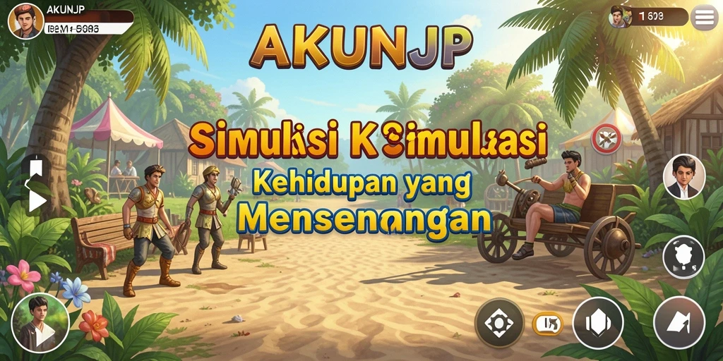Tampilan gameplay AKUNJP yang menarik dan realistis.