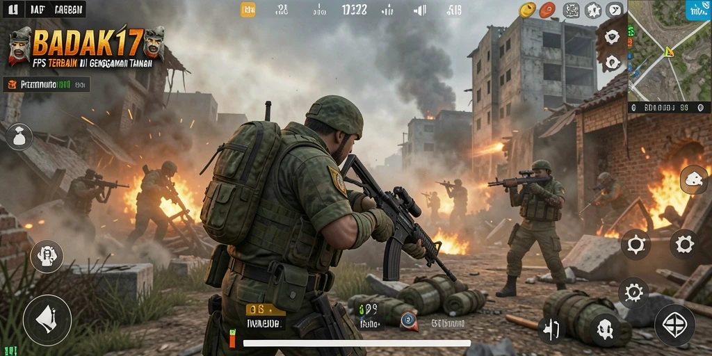 Gameplay mendebarkan dari BADAK178 dalam aksi FPS.