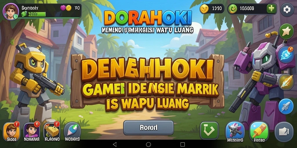Gameplay menarik dan santai dalam DORAHOKI terlihat jelas di screenshot ini.