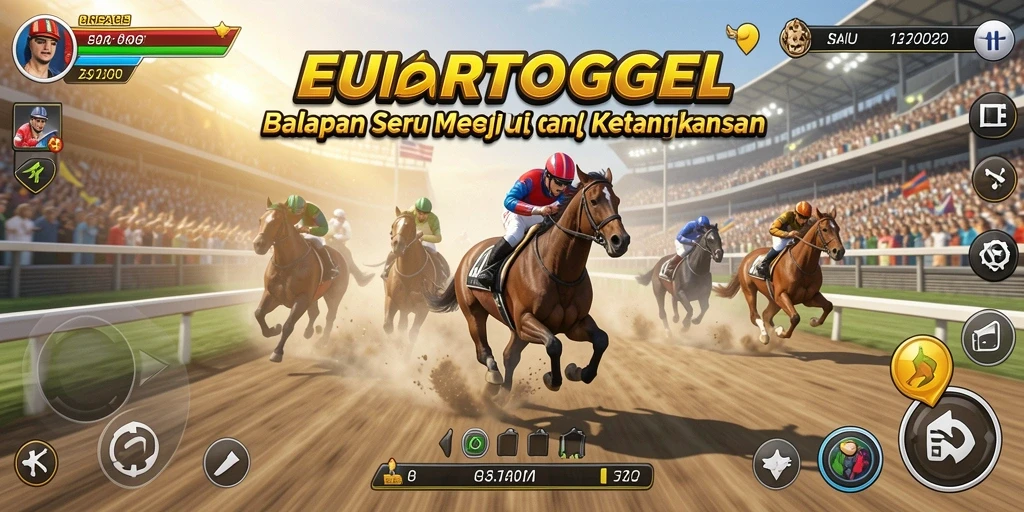 Tampilan gameplay balapan seru di EUROTOGEL dengan grafik memukau.