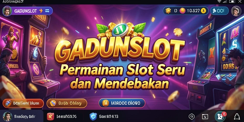 Tampilan permainan Slot mendebarkan di GADUNSLOT.