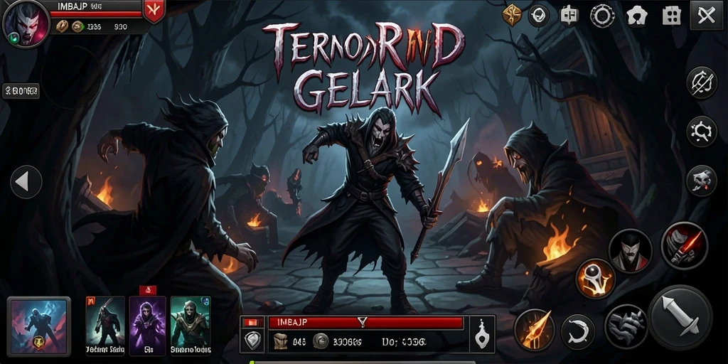 Tampilan menegangkan gameplay <strong>IMBAJP</strong> di dunia gelap yang penuh ketakutan.
