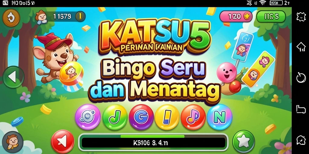 Tampilan gameplay Bingo yang mengasyikkan di KATSU5.