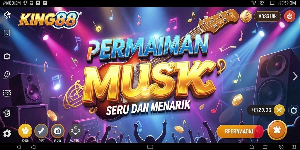 Tampilan gameplay KING88 yang mengasyikkan dengan beragam pilihan musik.