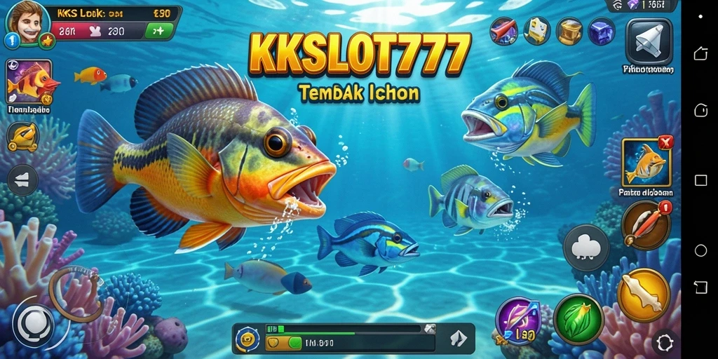 Tampilan menarik dari gameplay Tembak Ikan KKSLOT777 yang penuh warna.