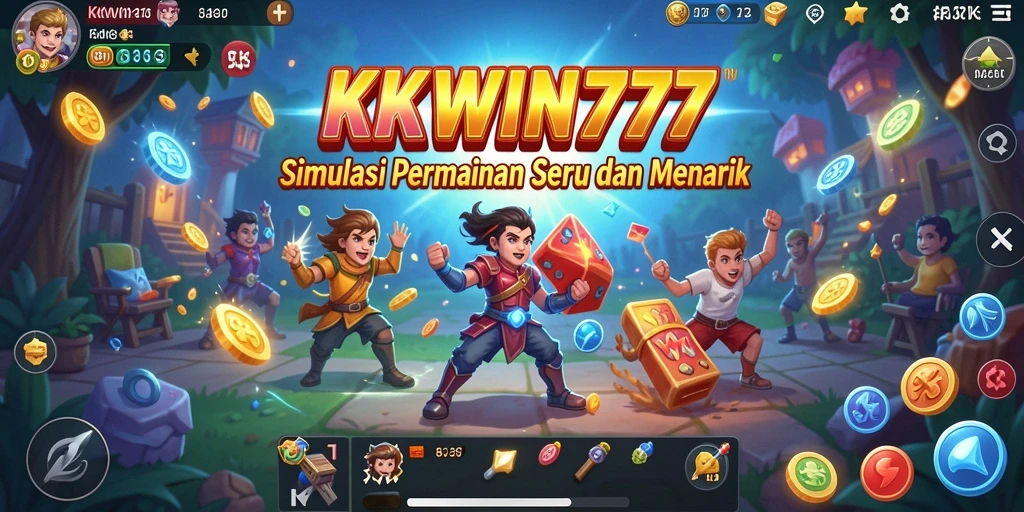 Tampilan gameplay menakjubkan dari KKWIN777 yang penuh warna dan detail.