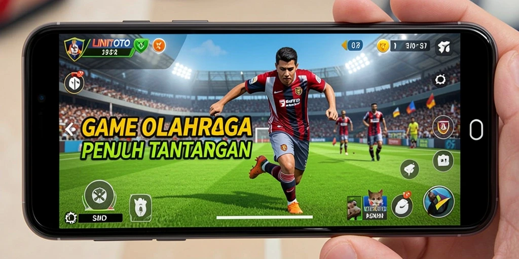 Tampilan gameplay seru di LINITOTO dengan berbagai cabang olahraga.