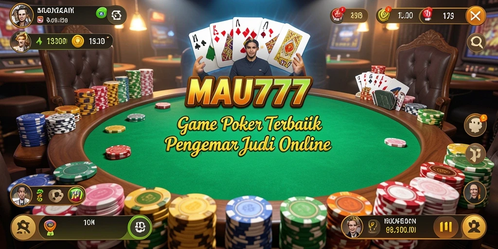 Tangkapan layar gameplay MAU777 menampilkan keseruan bermain poker.