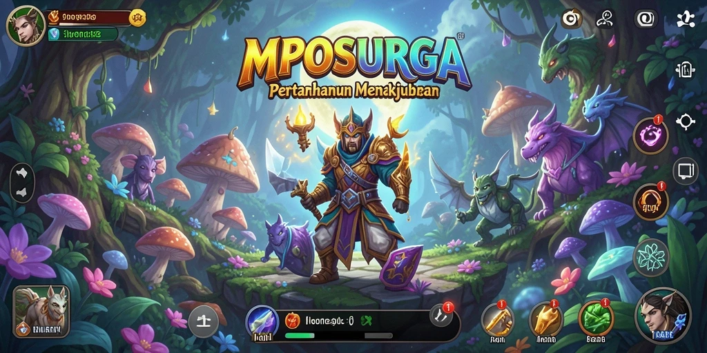 Screenshot gameplay MPOSURGA menunjukkan aksi tower defense yang seru dan mendebarkan.
