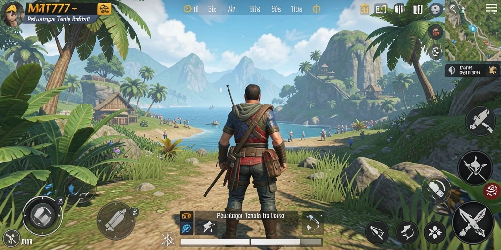 Tampilan epic dari gameplay Open World MT777 dengan pemandangan menakjubkan.
