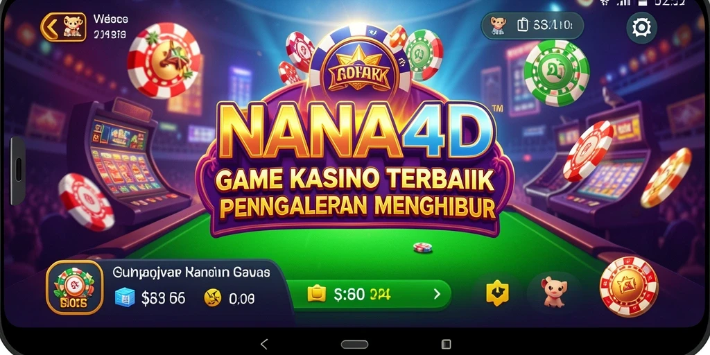 Tangkapan layar NANA4D menampilkan gameplay Kasino yang seru dan interaktif.