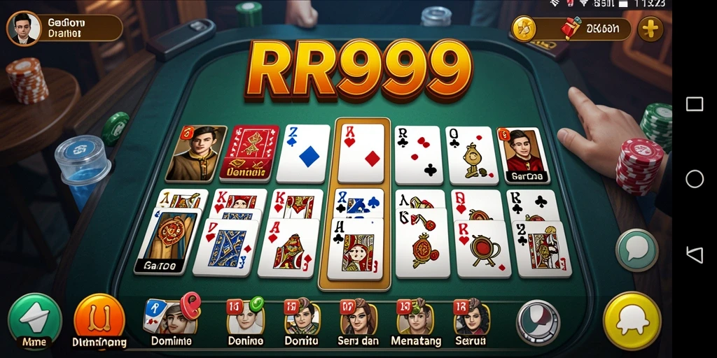 Screenshot gameplay Domino yang menampilkan keseruan permainan.