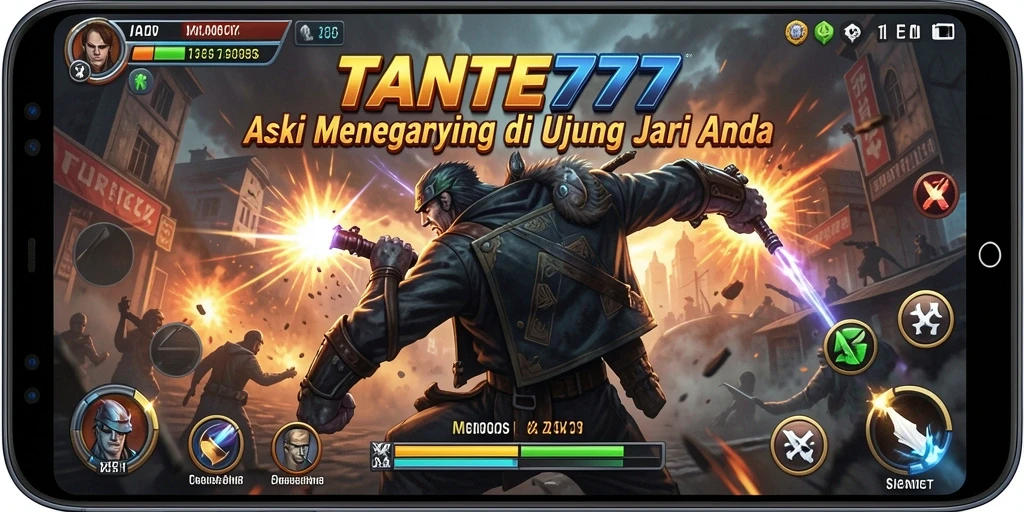 Tampilan menegangkan gameplay TANTE777 dengan aksi seru.